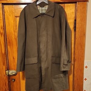 Mackintosh Of Ireland Olive Green Trench Coat XL